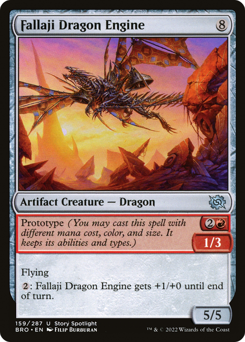 Fallaji Dragon Engine (BRO-159) - uncommon - Foil