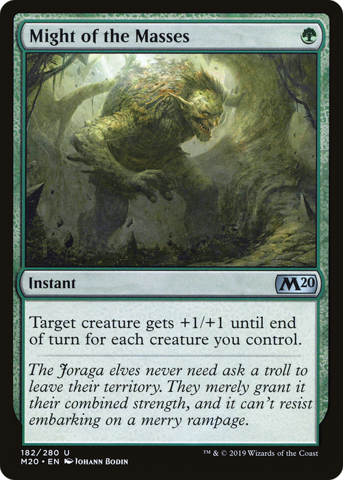 Might of the Masses (M20-182) - uncommon