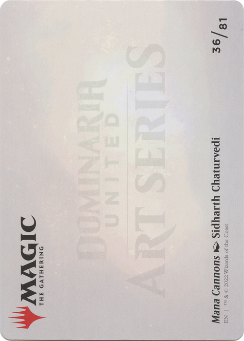 Mana Cannons // Mana Cannons (ADMU-036) - common (Borderless) - Foil