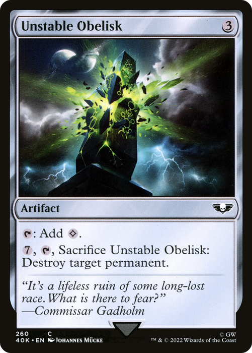 Unstable Obelisk (40K-260) - common