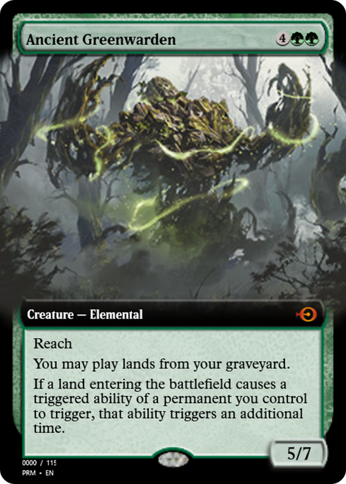 Ancient Greenwarden (PRM-83772) - mythic - Foil