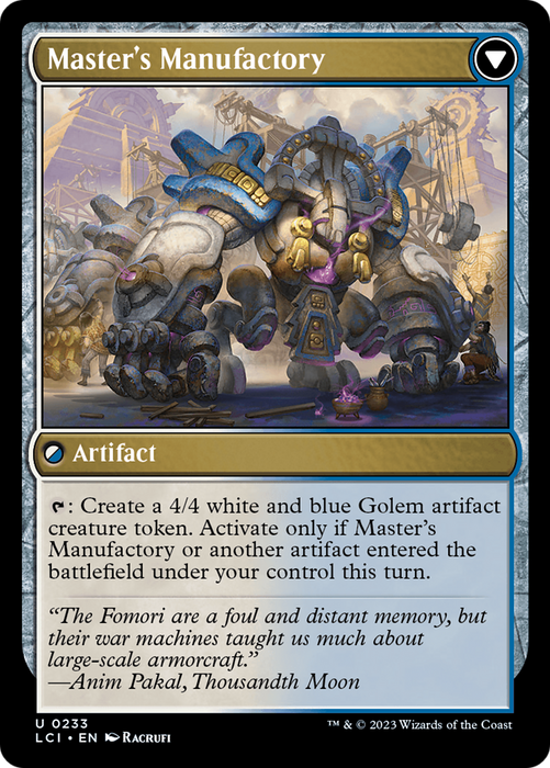 Master's Guide-Mural // Master's Manufactory (LCI-233) - uncommon - Foil