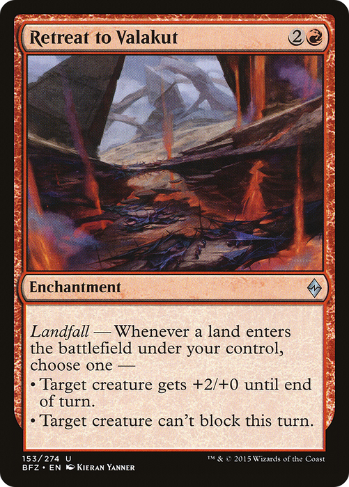 Retreat to Valakut (BFZ-153) - uncommon