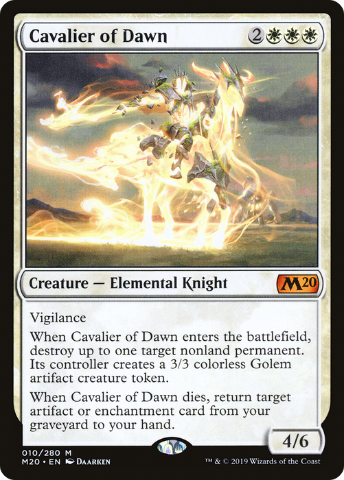 Cavalier of Dawn (M20-010) - mythic