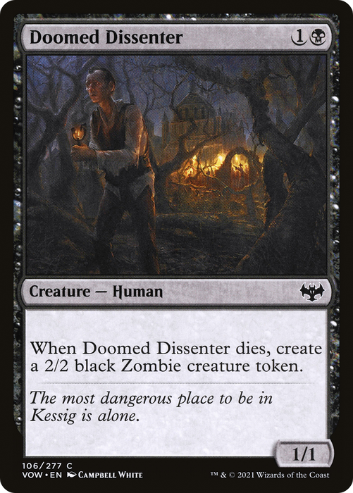 Doomed Dissenter (VOW-106) - common - Foil