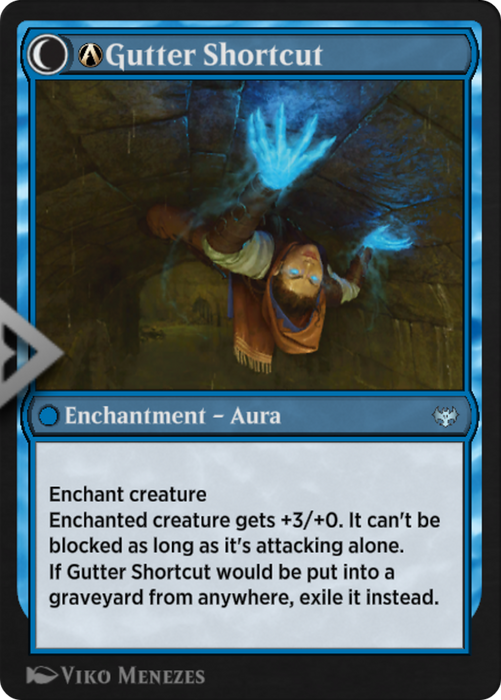 A-Gutter Skulker // A-Gutter Shortcut (VOW-A-62) - uncommon: (Double Faced Transform)