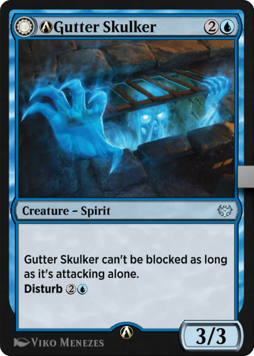 A-Gutter Skulker // A-Gutter Shortcut (VOW-A-62) - uncommon: (Double Faced Transform)