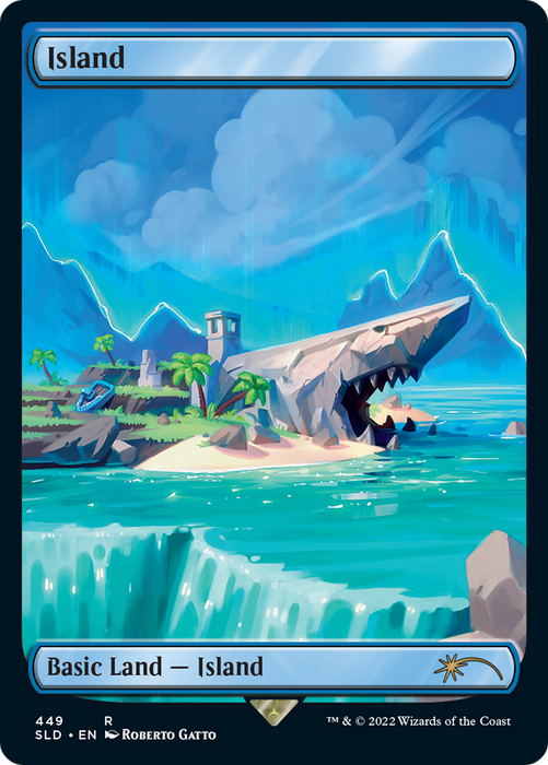 Island (SLD-449) - rare: (Full Art) - Foil