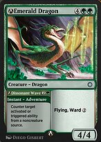 A-Emerald Dragon // A-Dissonant Wave (HBG-A-210) - uncommon