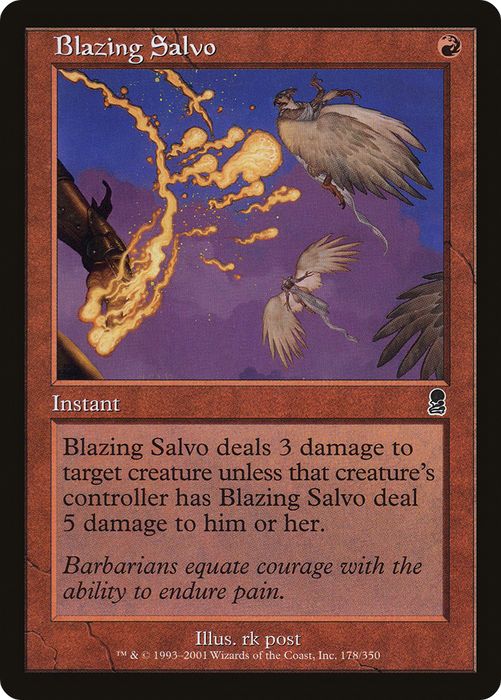 Blazing Salvo (ODY-178) - common - Foil