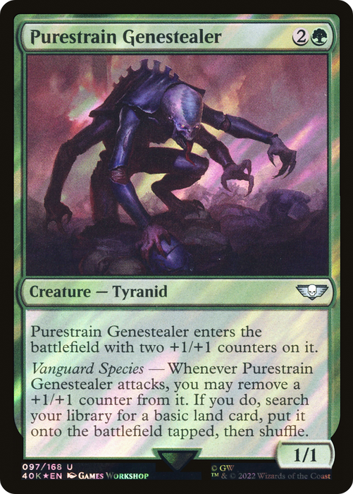 Purestrain Genestealer (40K-97★) - uncommon - Foil