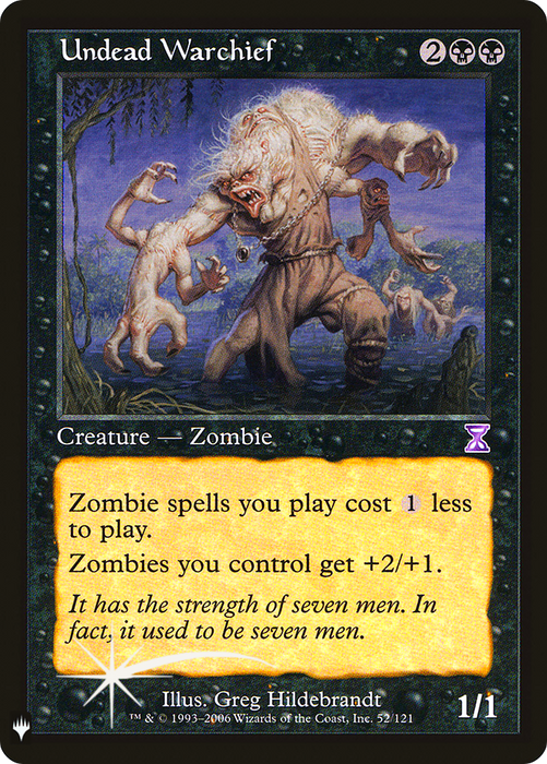 Undead Warchief (LIST-TSB-52) - rare - Foil