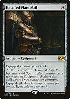 Haunted Plate Mail (M15-218) - rare - Foil