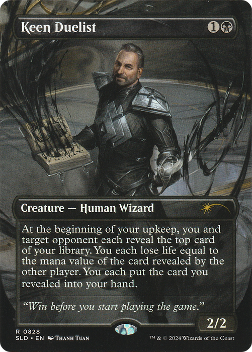 Keen Duelist (SLD-828) - rare (Borderless) - Foil