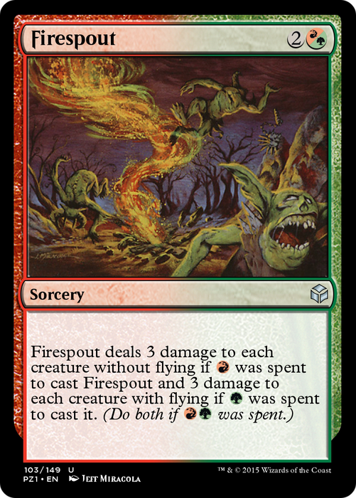 Firespout (PZ1-103) - uncommon - Foil