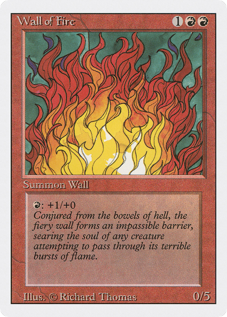 Wall of Fire (3ED-183) - uncommon