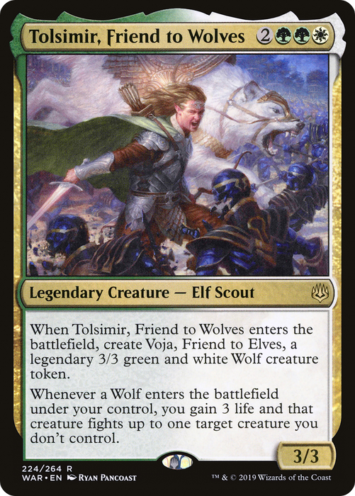Tolsimir, Friend to Wolves (WAR-224) - rare - Foil