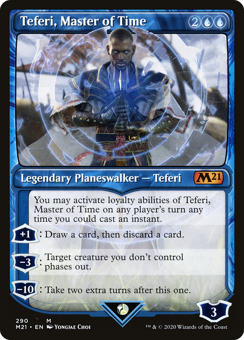 Teferi, Master of Time (M21-290) - mythic: (Showcase)