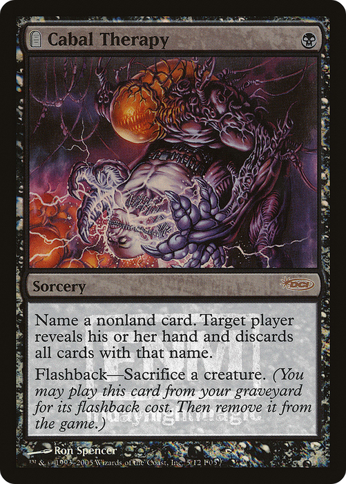 Cabal Therapy (FNM-005) - rare: (tombstone) - Foil