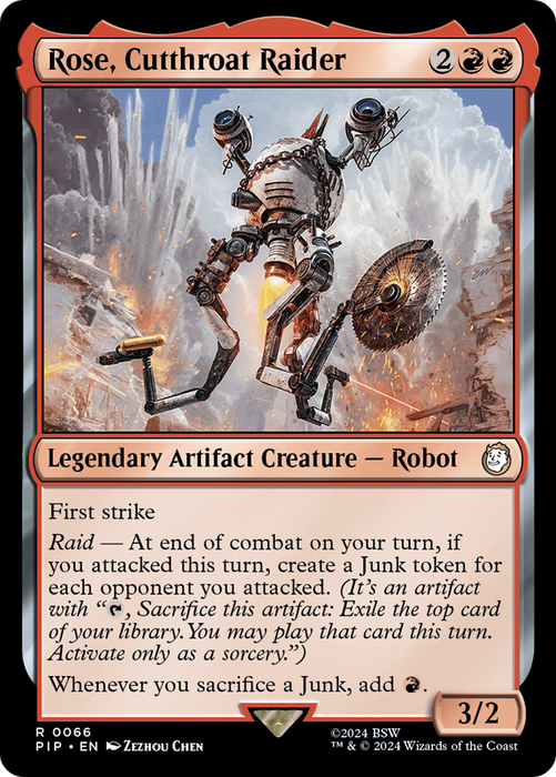 Rose, Cutthroat Raider (PIP-066) - rare - Foil