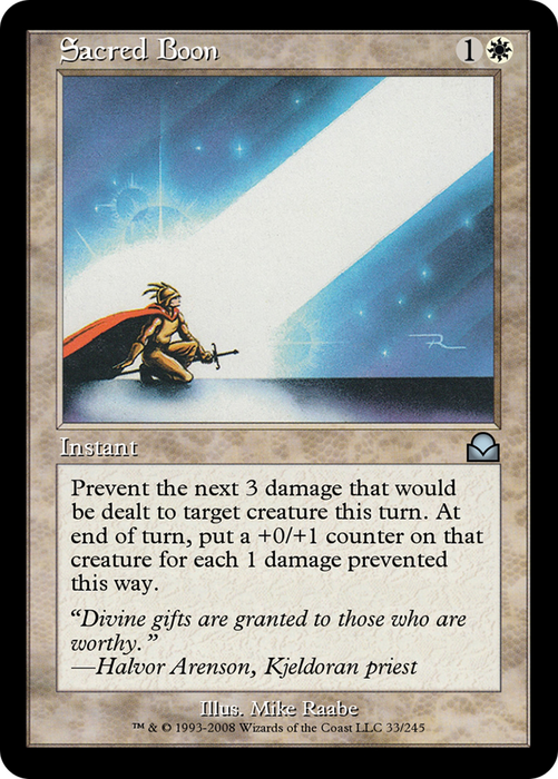 Sacred Boon (ME2-033) - uncommon - Foil