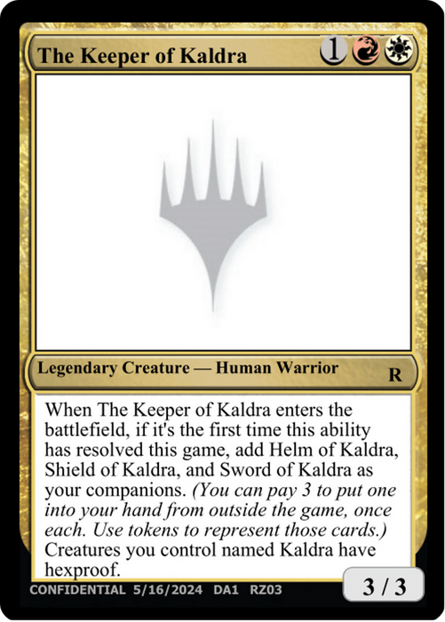 The Keeper of Kaldra (UNK-RZ03C) - rare