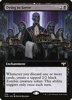 Dying to Serve (VOW-370) - rare: (Extended Art) - Foil