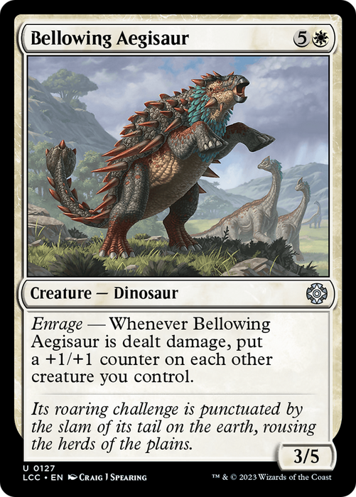 Bellowing Aegisaur (LCC-127) - uncommon