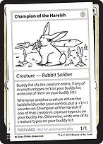 Champion of the Hareish (MB2PC-275) - rare