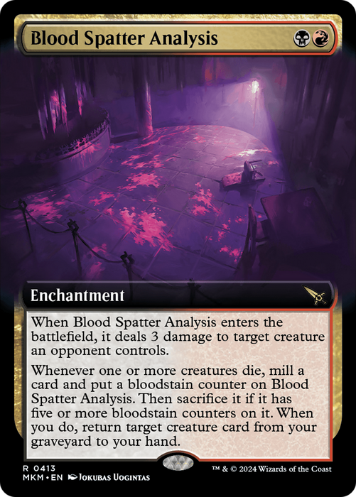 Blood Spatter Analysis (MKM-413) - rare: (Extended Art)