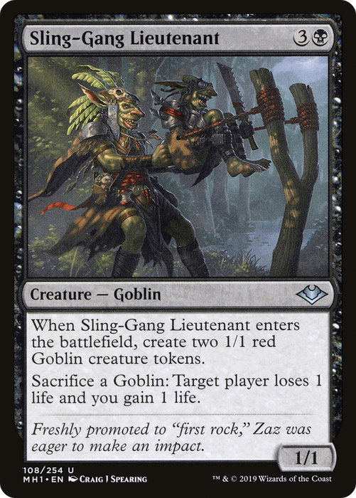 Sling-Gang Lieutenant (MH1-108) - uncommon