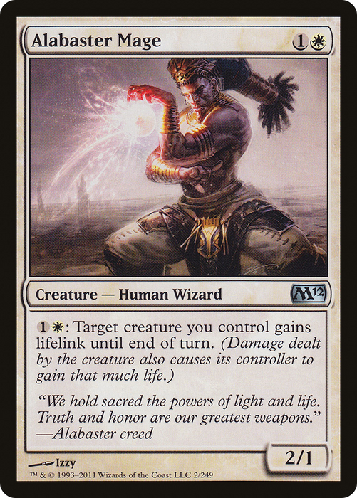 Alabaster Mage (M12-002) - uncommon - Foil