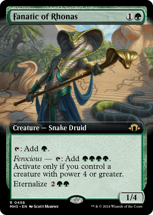 Fanatic of Rhonas (MH3-458) - rare: (Extended Art)