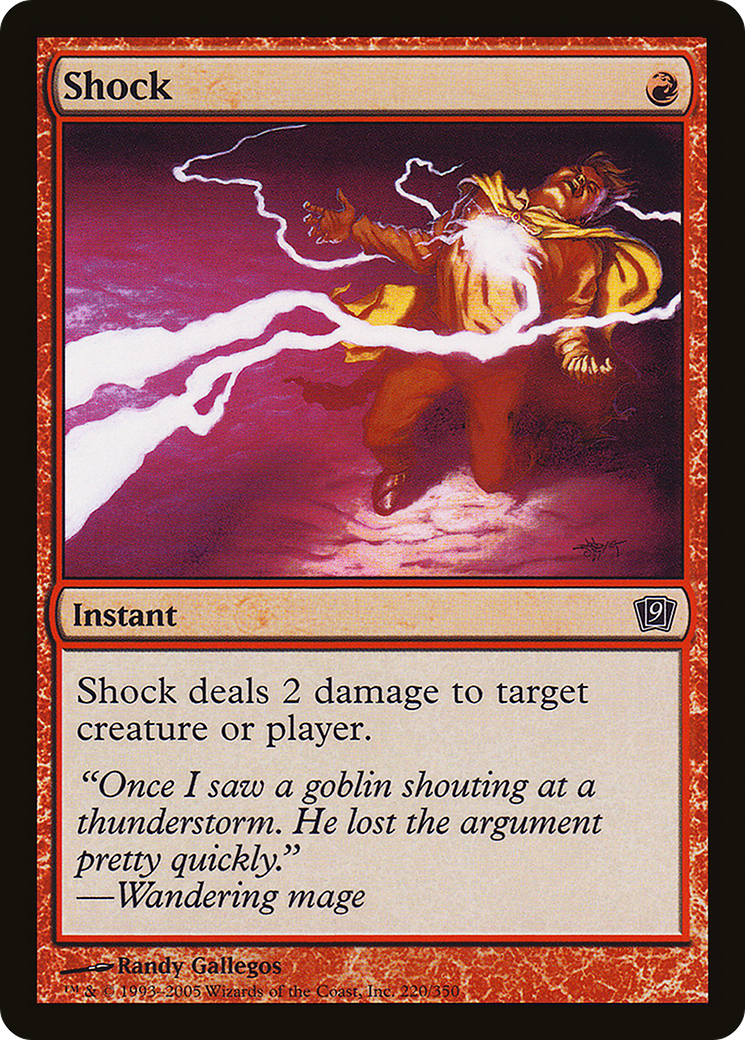 Shock (9ED-220★) - common - Foil