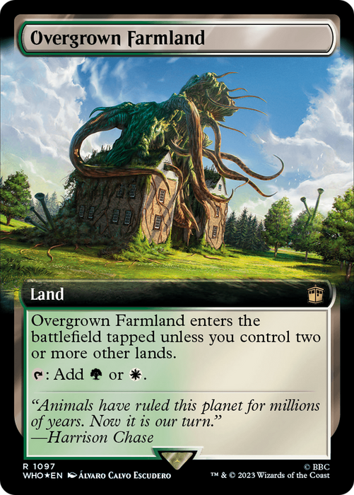 Overgrown Farmland (WHO-1097) - rare: (Extended Art) - Foil