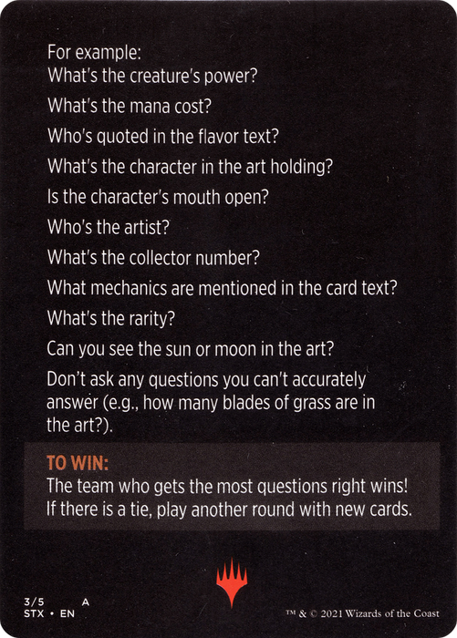 Careful Study (minigame) // Careful Study (cont'd) (MSTX-003) - common - Foil
