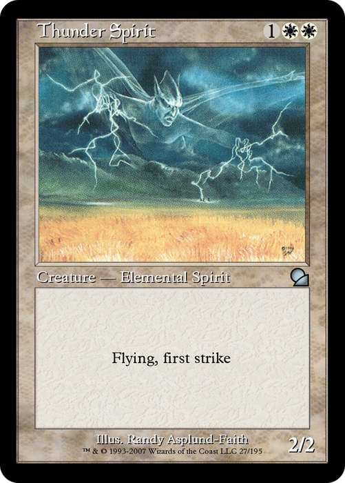 Thunder Spirit (ME1-027) - uncommon - Foil
