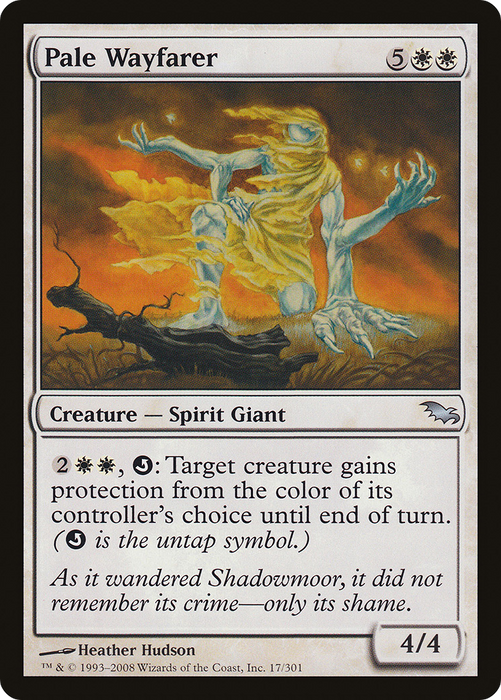 Pale Wayfarer (SHM-017) - uncommon - Foil