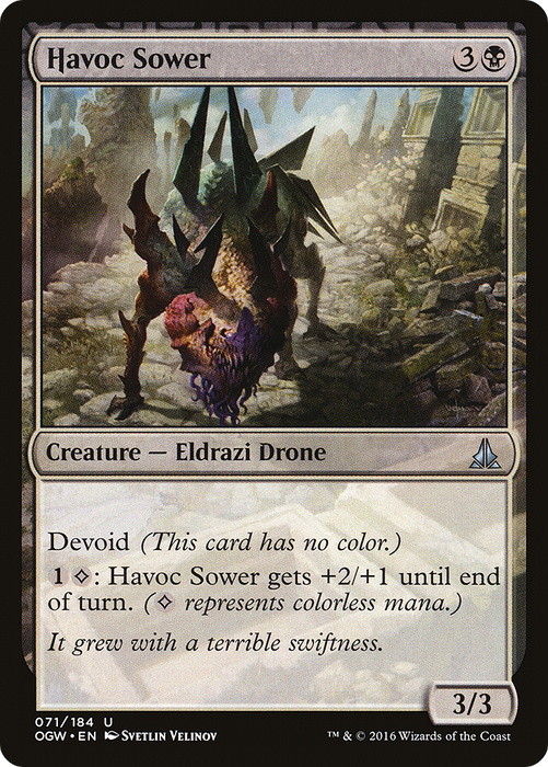 Havoc Sower (OGW-071) - uncommon: (devoid) - Foil