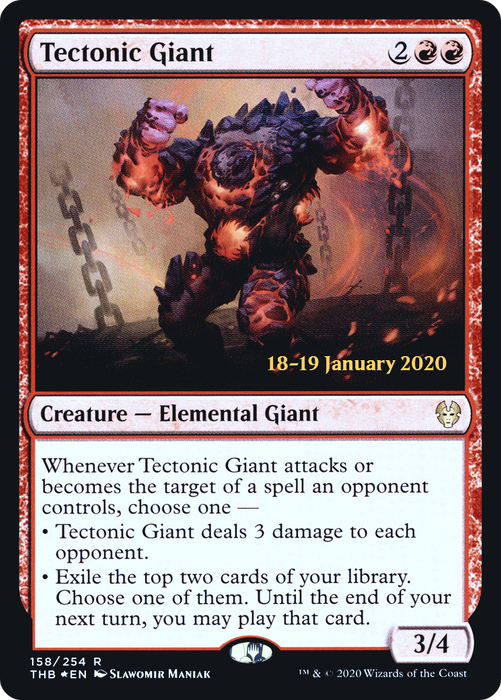 Tectonic Giant (PRE-158S) - rare - Foil