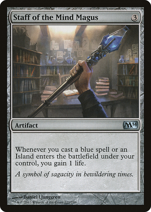 Staff of the Mind Magus (M14-221) - uncommon - Foil