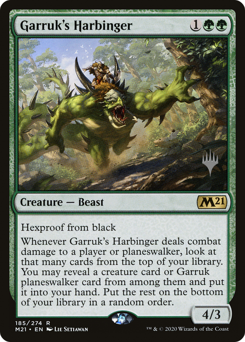 Garruk's Harbinger (PPM21-185P) - rare