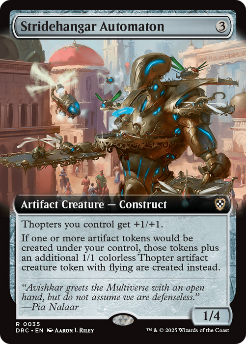 Stridehangar Automaton (DRC-035) - rare: (Extended Art) - Foil