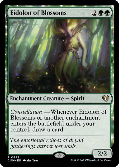 Eidolon of Blossoms (CMM-892) - rare: (enchantment)