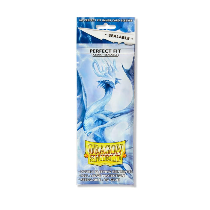 Protecteurs de cartes: Dragon Shield Standard 100ct - Perfect Fit Sealable (Clear 'Thindra')