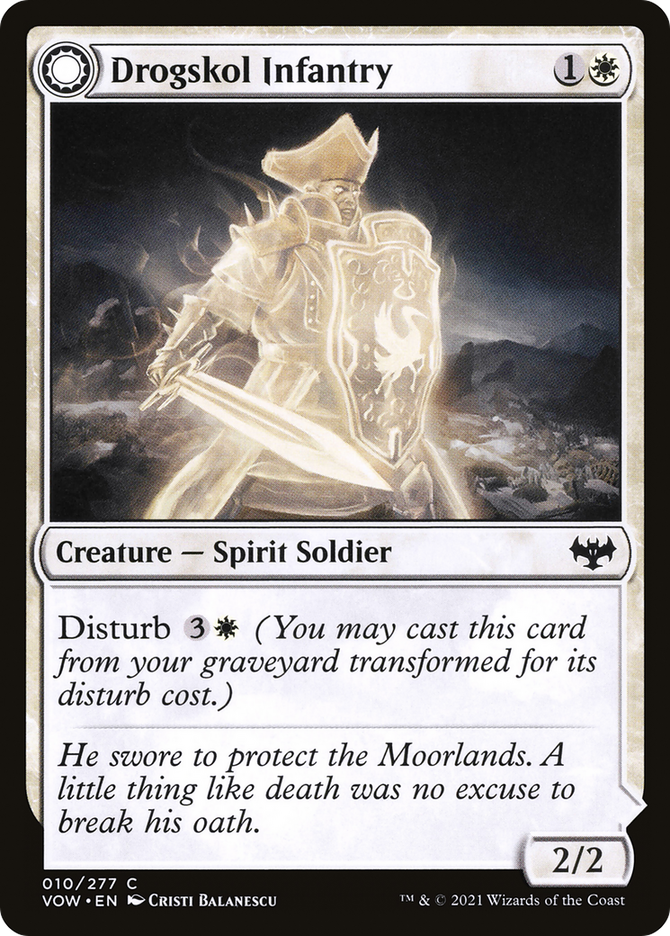 Drogskol Infantry // Drogskol Armaments (VOW-010) - common: (Double Faced Transform) - Foil