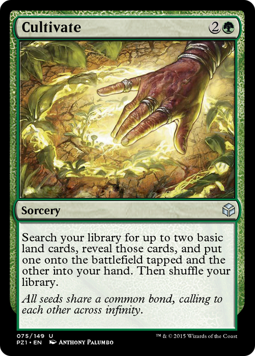 Cultivate (PZ1-075) - uncommon - Foil