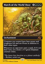 March of the World Ooze (DFT-468) - mythic: (enchantment) - Foil