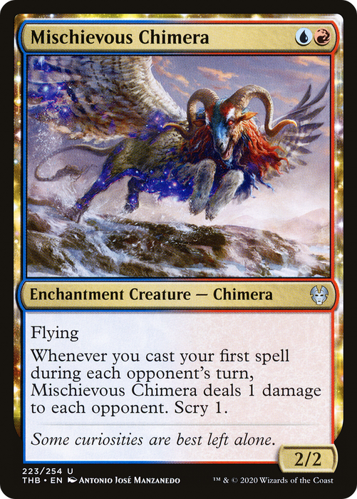 Mischievous Chimera (THB-223) - uncommon: (enchantment) - Foil