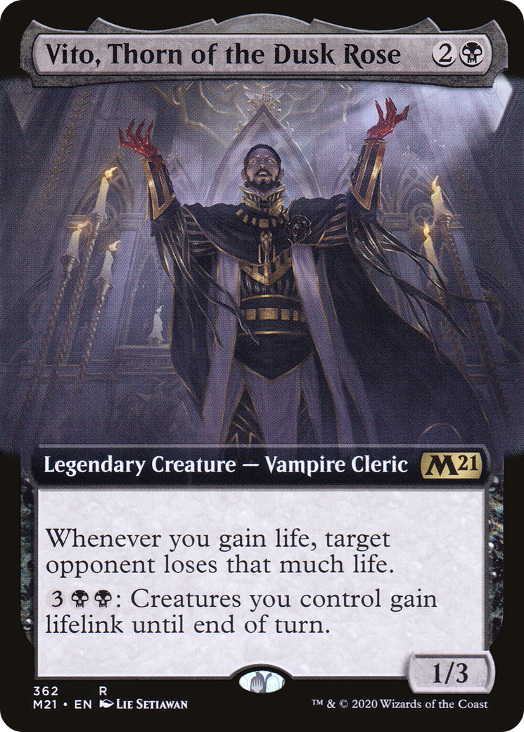 Vito, Thorn of the Dusk Rose (M21-362) - rare: (Extended Art) - Foil